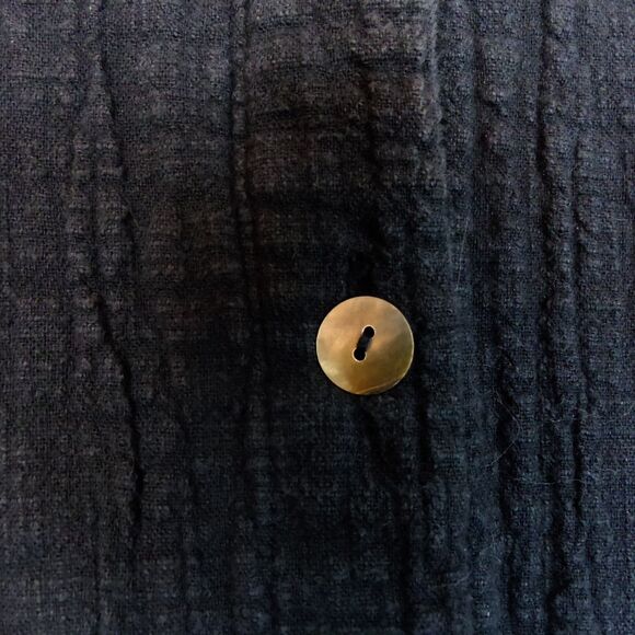 ZARA Romper Women XS Black Textured Crinkle Gauze Cotton Collared Button Up - Picture 7 of 12